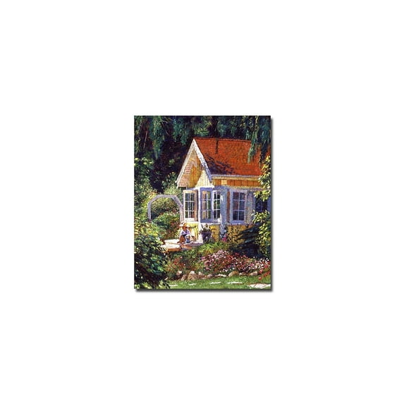 Trademark Art "Artist's Summer Cottage" Canvas Wall Art by David Lloyd Glover