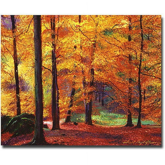 Trademark Art "Autumn Serenity" Canvas Wall Art by David Lloyd Glover
