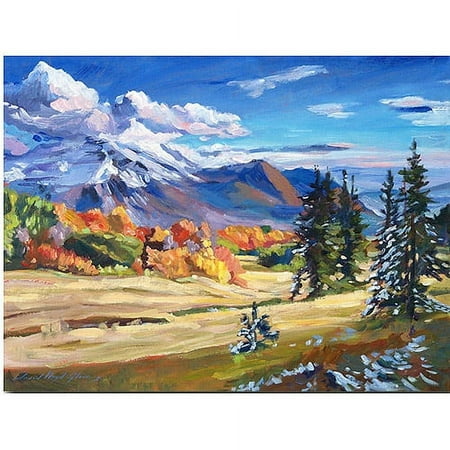 Trademark Art "Autumn in the Foothills" Canvas Wall Art by David Lloyd Glover
