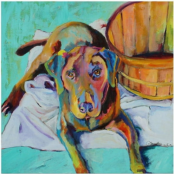 Trademark Art "Basket Retriever" Canvas Art by Pat Saunders-White