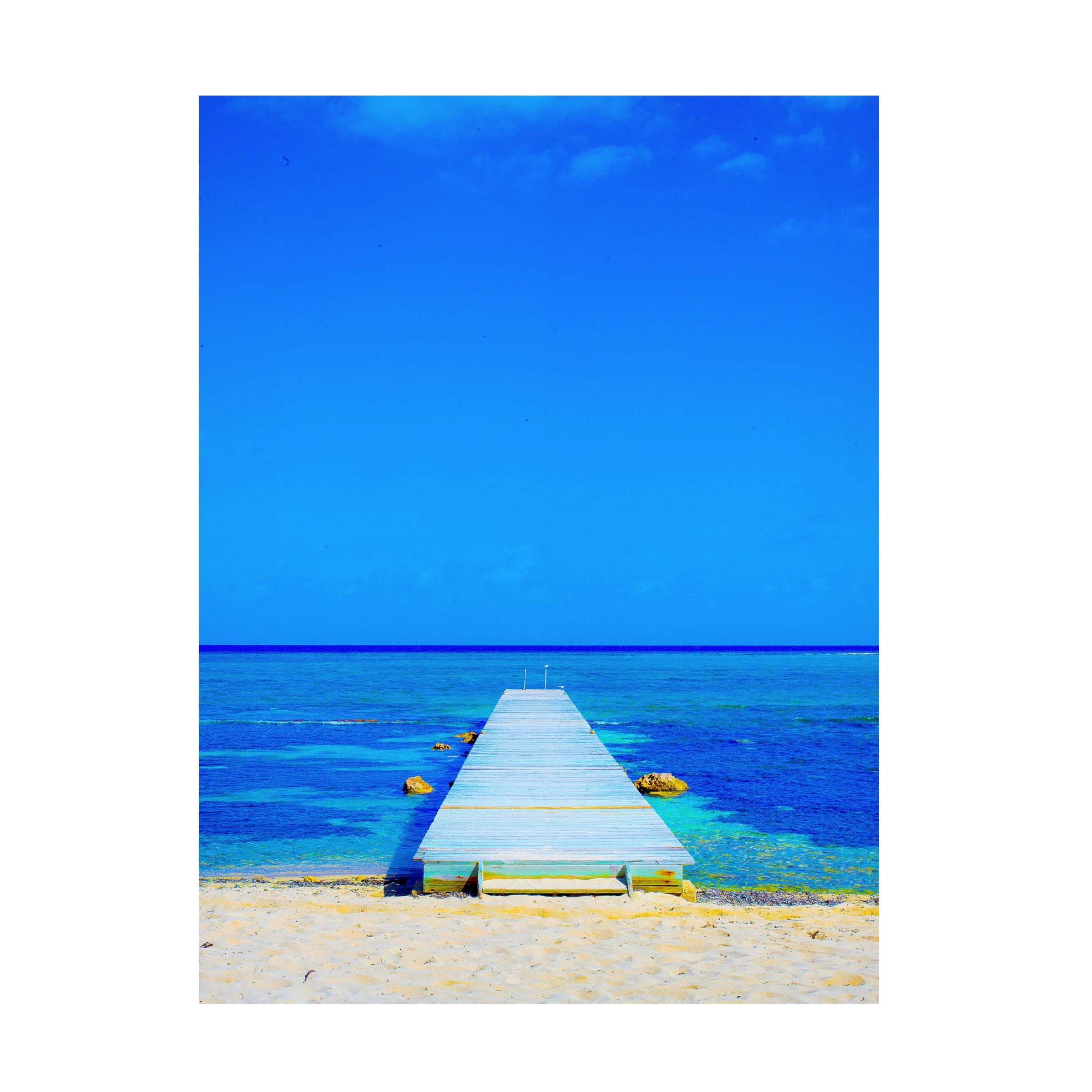 Trademark Fine Art Preston Beach-Pier Canvas Wall Art - 35x47