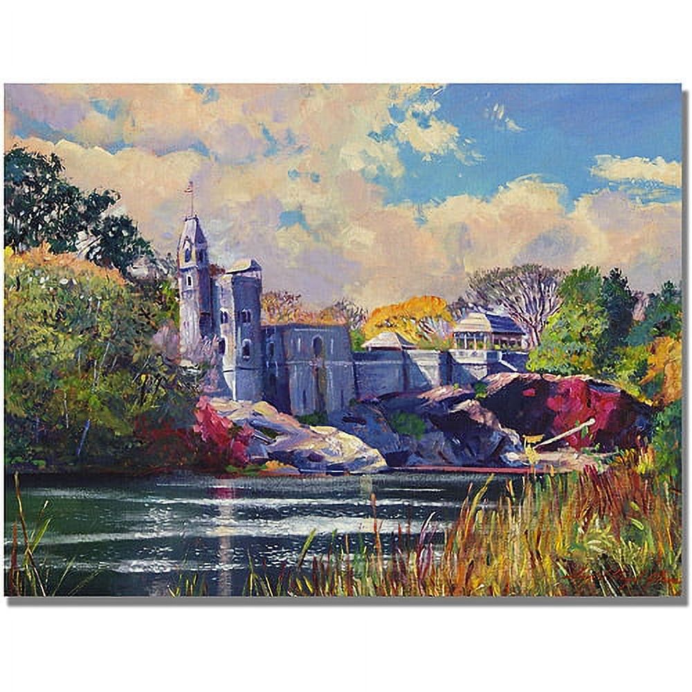 Trademark Art "Belvedere Castle Central Park" Canvas Wall Art by David Lloyd Glover