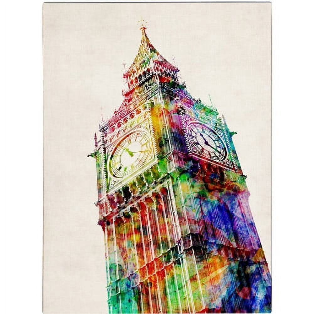 Trademark Art 'Big Ben' Canvas Art by Michael Tompsett