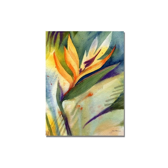 Trademark Art "Bird of Paradise" Canvas Wall Art by Shelia Golden