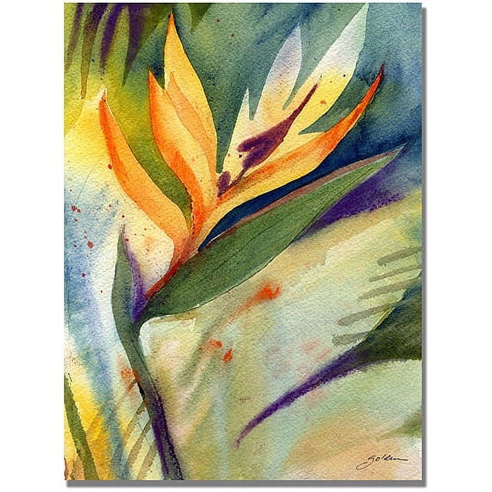 Bird of Paradise Framed Canvas Wall Art in Vibrant Colors