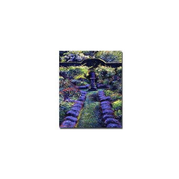 Trademark Art "Blue Garden Sunset" Canvas Wall Art by David Lloyd Glover
