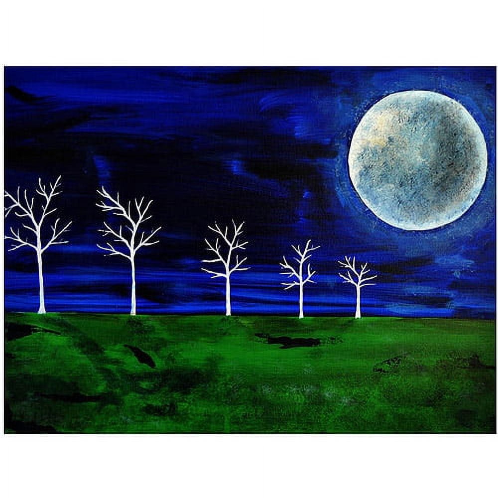 Trademark Art "Blue Moon" Canvas Wall Art by Nicole Dietz