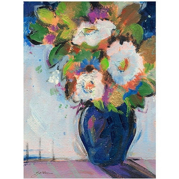 Trademark Art "Blue Tones" Canvas Art by Sheila Golden