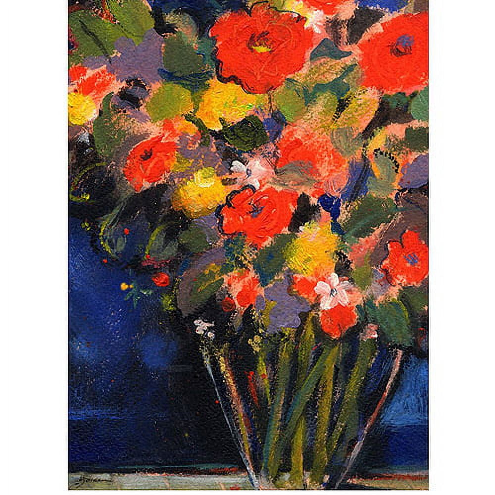 Trademark Art "Blue Wall" Canvas Wall Art by Shelia Golden