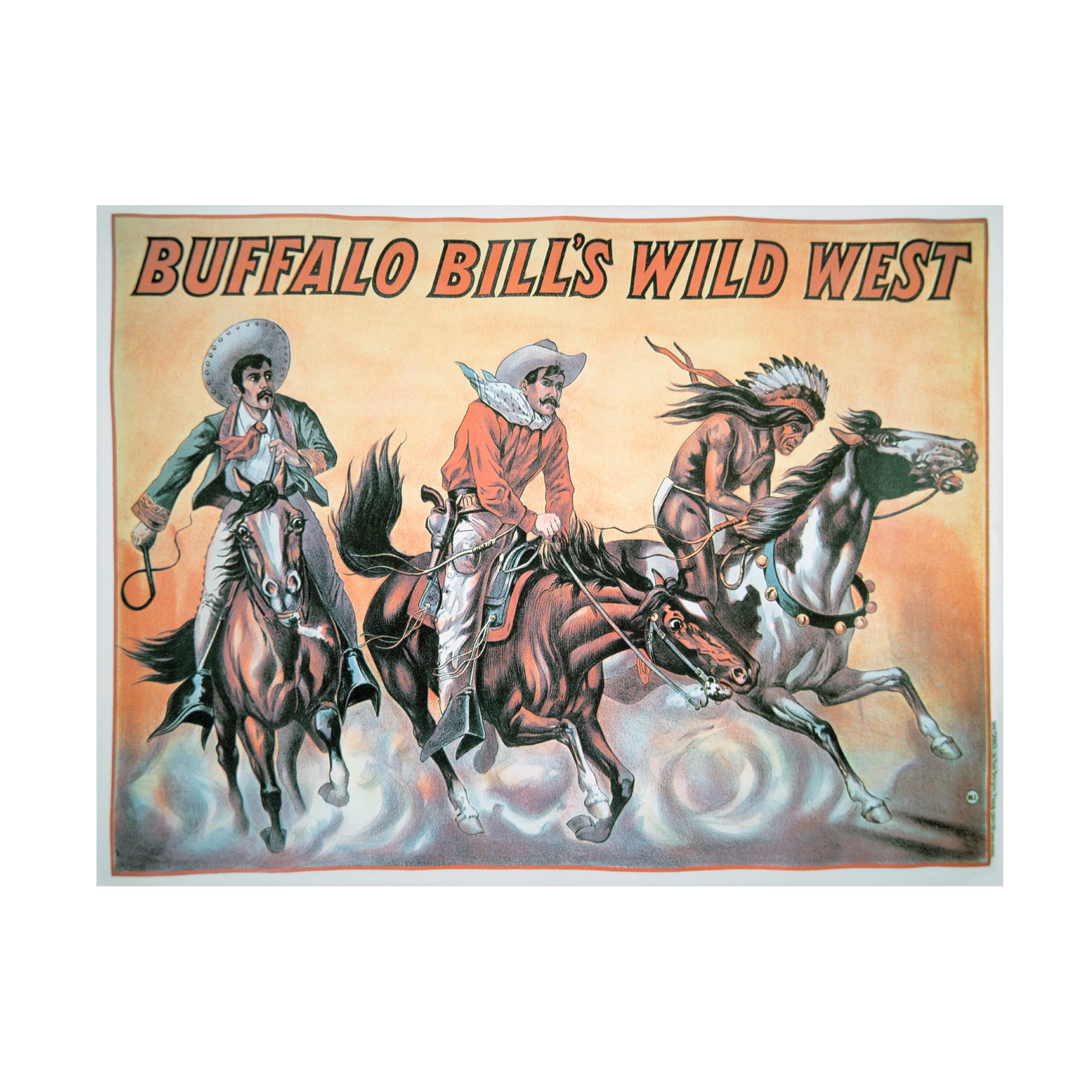 Trademark Art "Buffalo Bill's Wild West Show, 1898" Canvas Wall Art