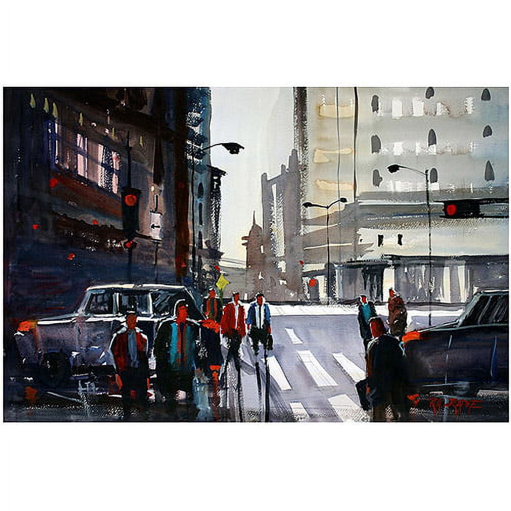 Trademark Art "Busy City - Chicago" Canvas Art by Ryan Radke
