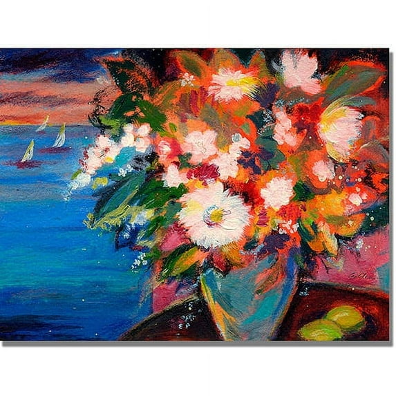 Trademark Art "By the Water" Canvas Wall Art by Shelia Golden