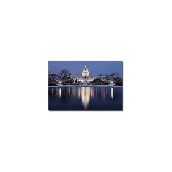Trademark Art "Capitol Reflections" Canvas Wall Art by Gregory O'Hanlon