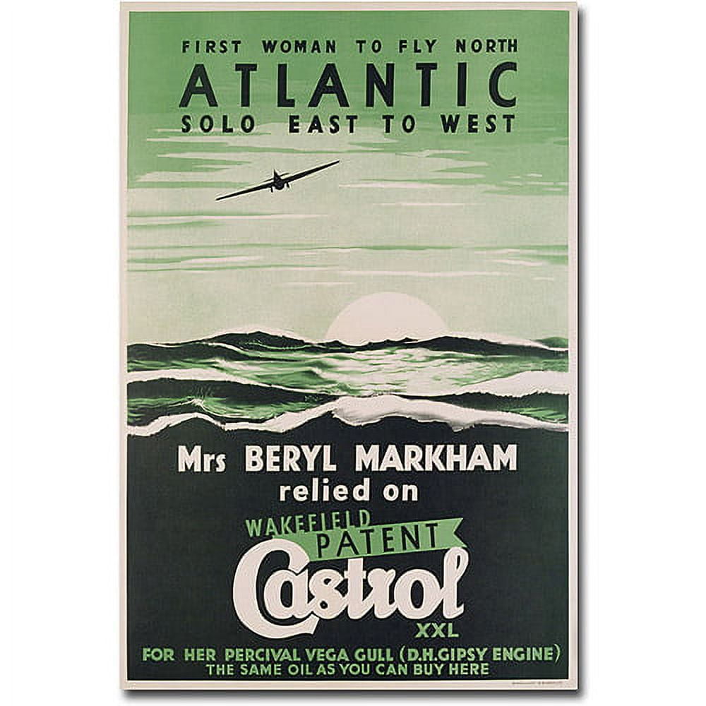 Trademark Art "Castrol Oil, 1938" Canvas Wall Art