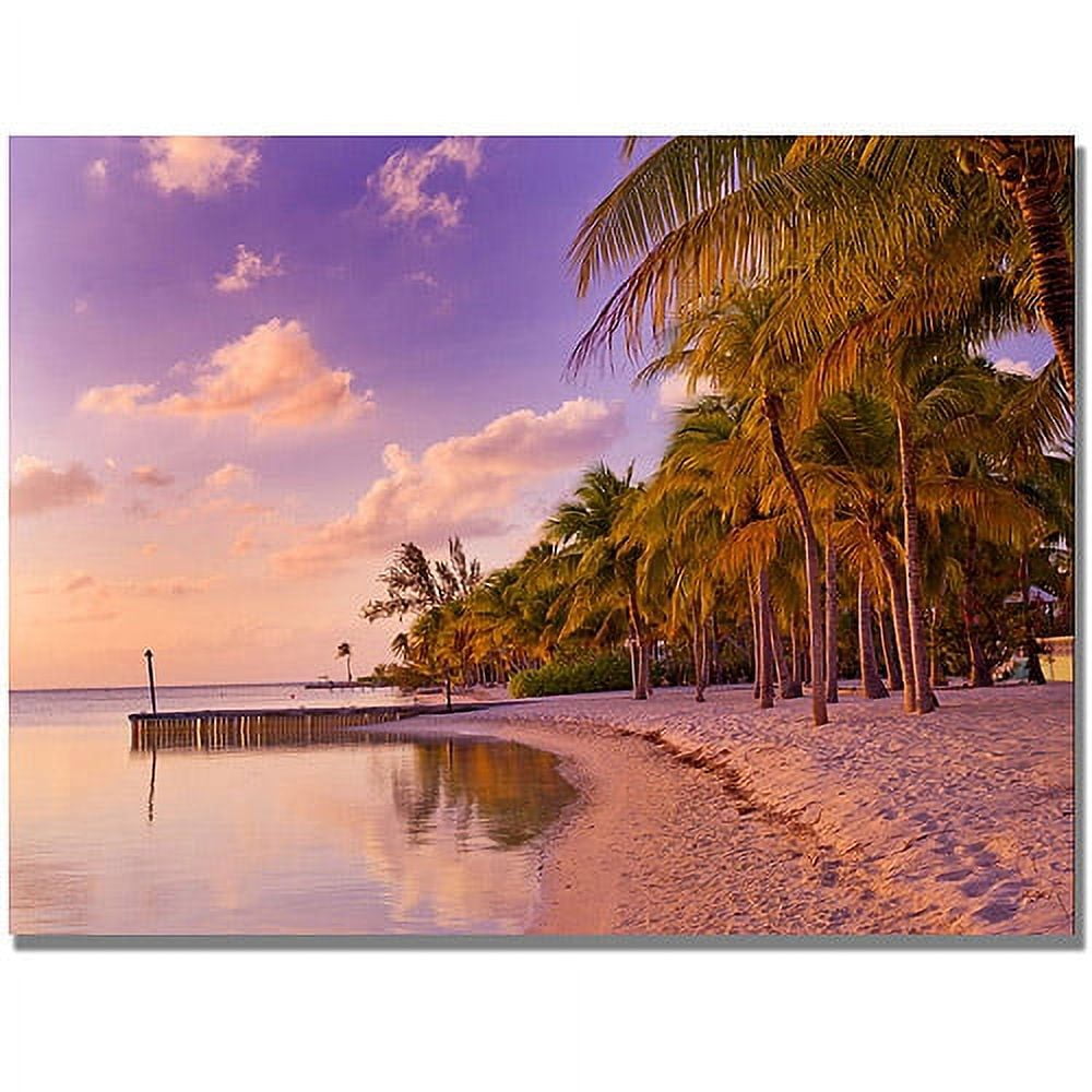 Trademark Art "Cayman Beach Full" Canvas Wall Art by Preston