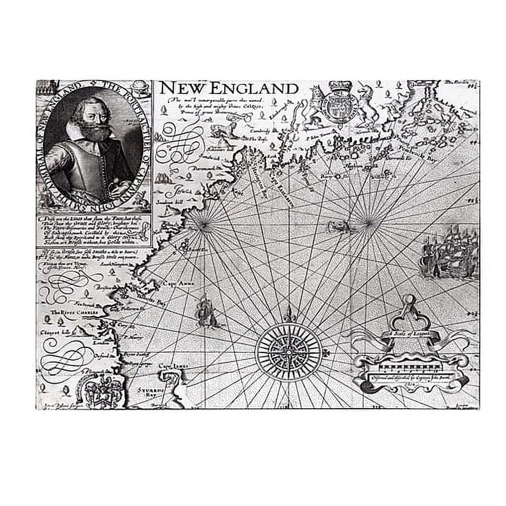 Trademark Art 'Coast of New England, 1614' Canvas Art by John Smith