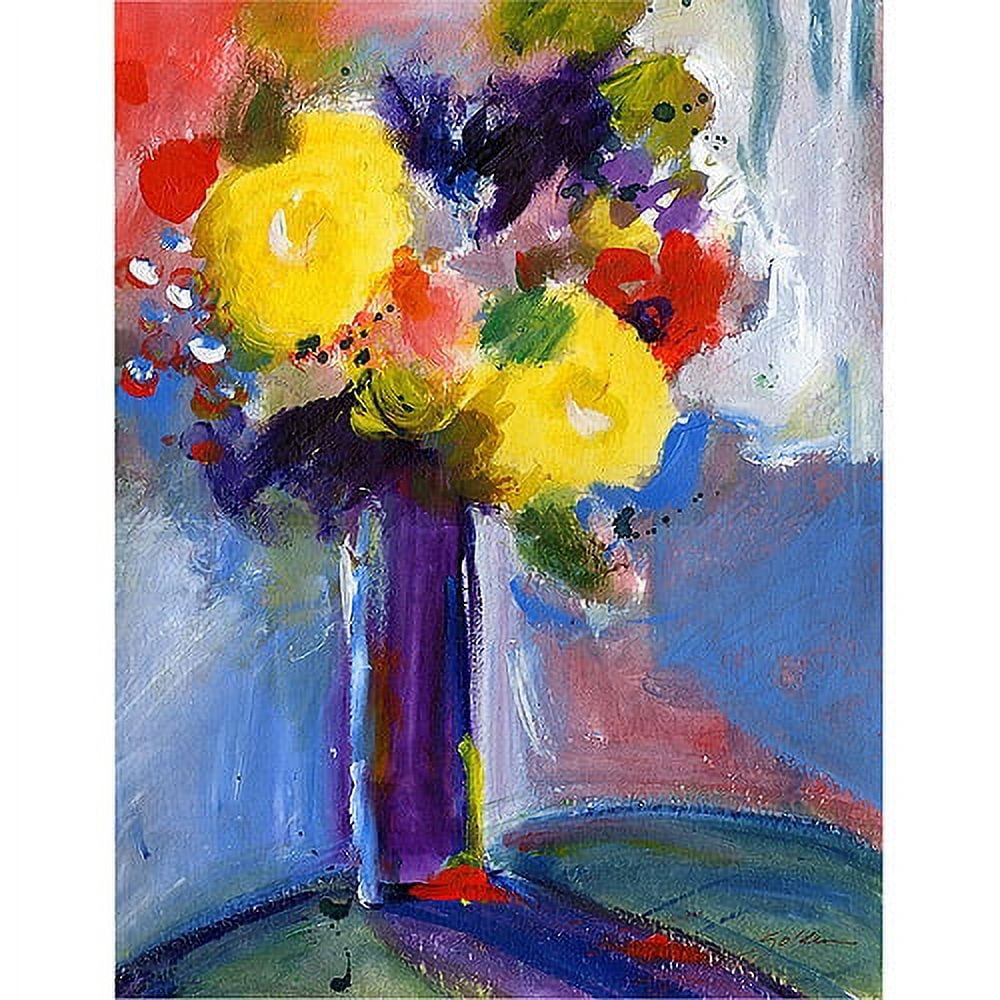 Trademark Art "Cobalt Vase" Canvas Art by Sheila Golden, 24x32