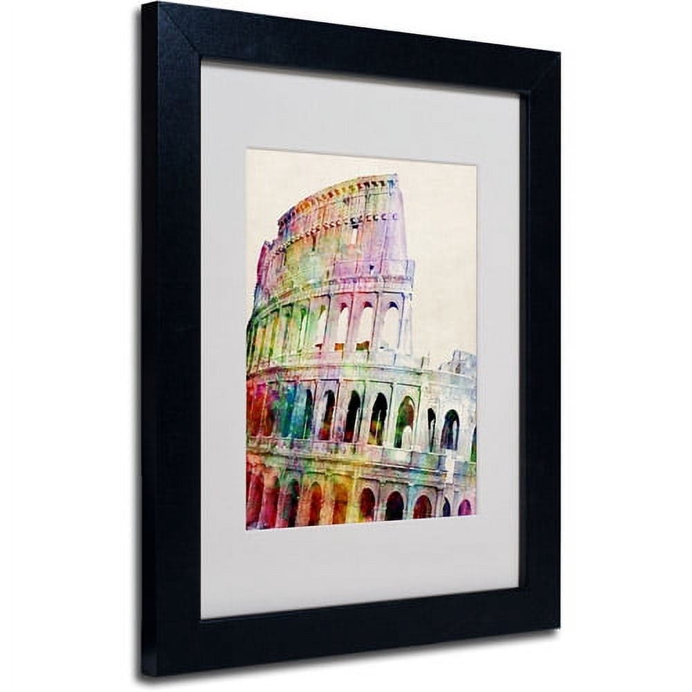 Trademark Art 'Colosseum' Matted Framed Art by Michael Tompsett