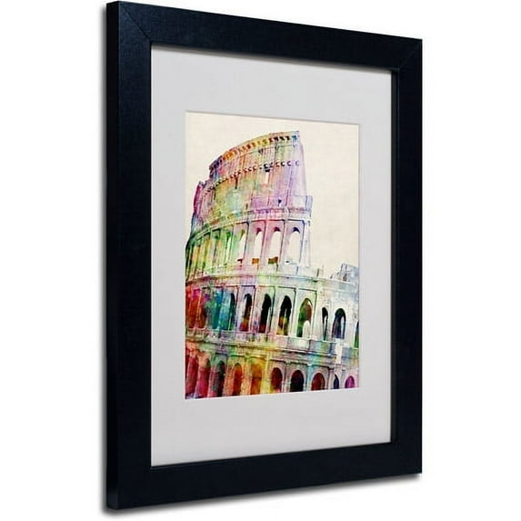 Trademark Art 'Colosseum' Matted Framed Art by Michael Tompsett