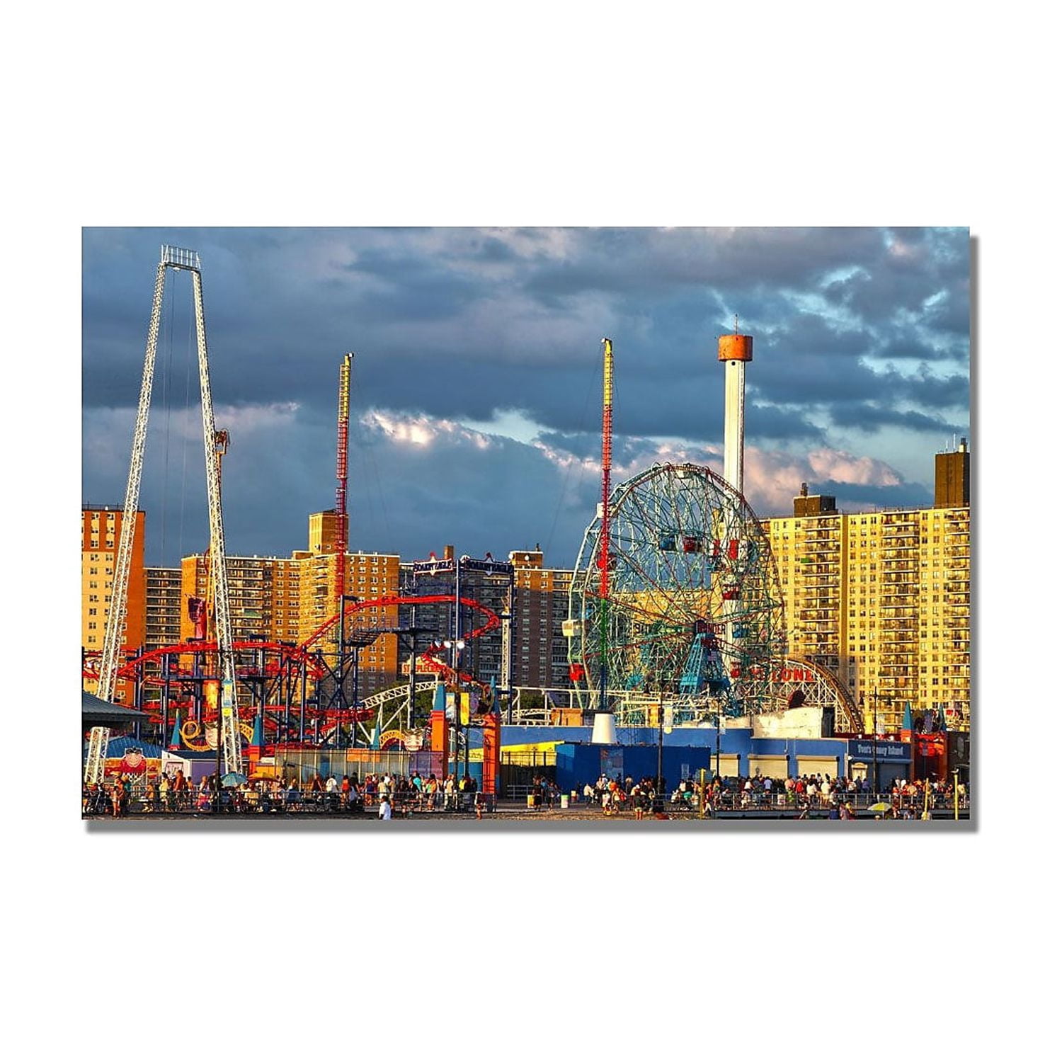 Trademark Art "Coney Island" Canvas Wall Art by CATeyes