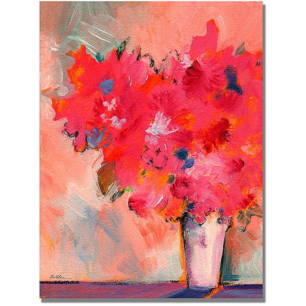 Trademark Art "Contemporary Floral" Canvas Wall Art by Shelia Golden
