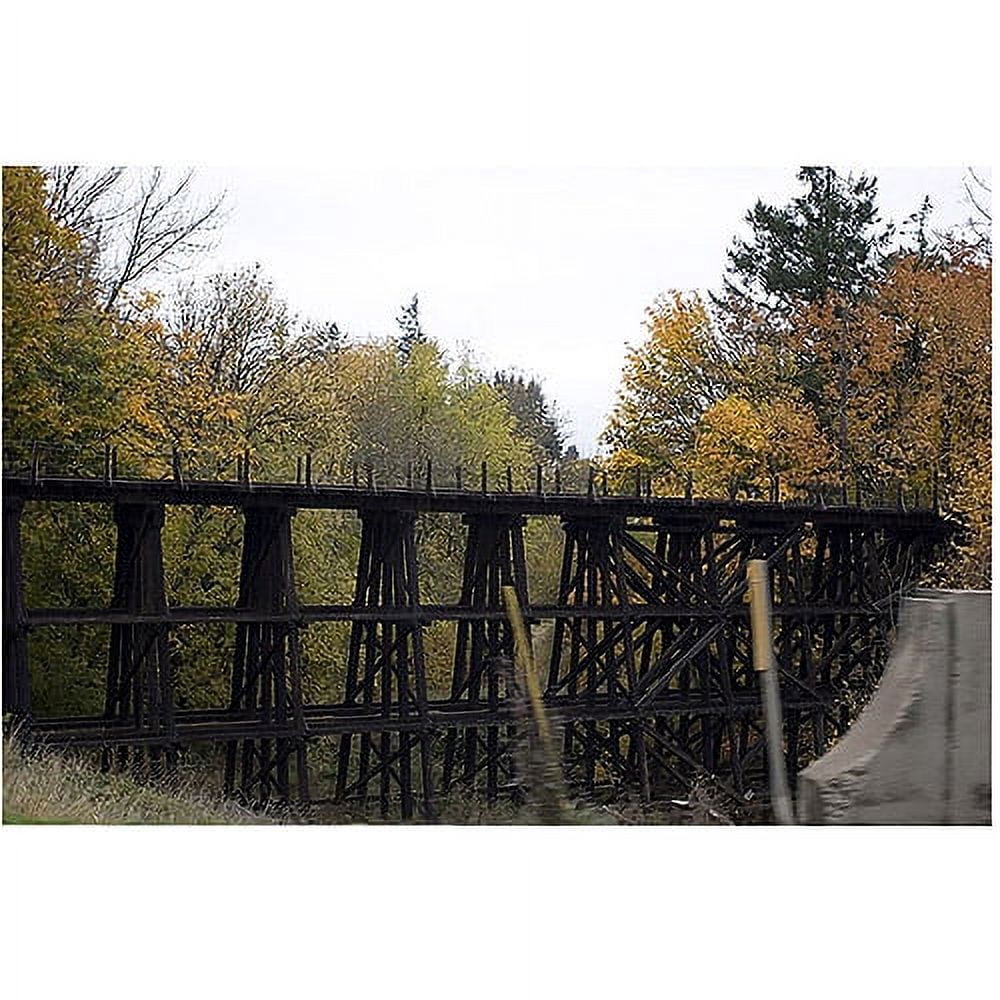 Trademark Art "Country Bridge" Canvas Art by Yale Gurney
