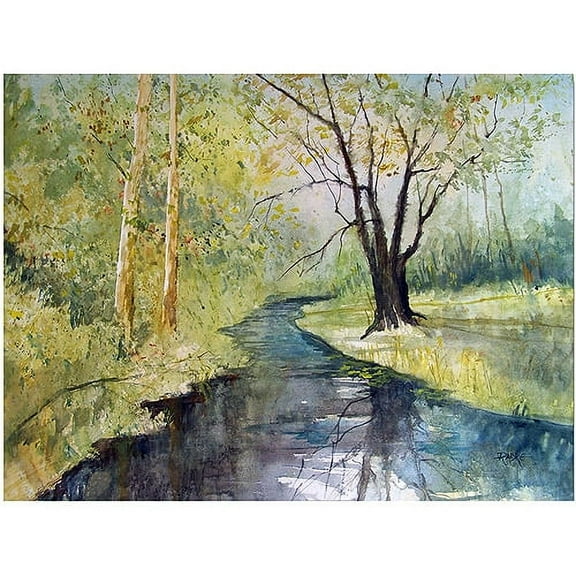 Trademark Art "Covered Bridge Park I" Canvas Art by Ryan Radke