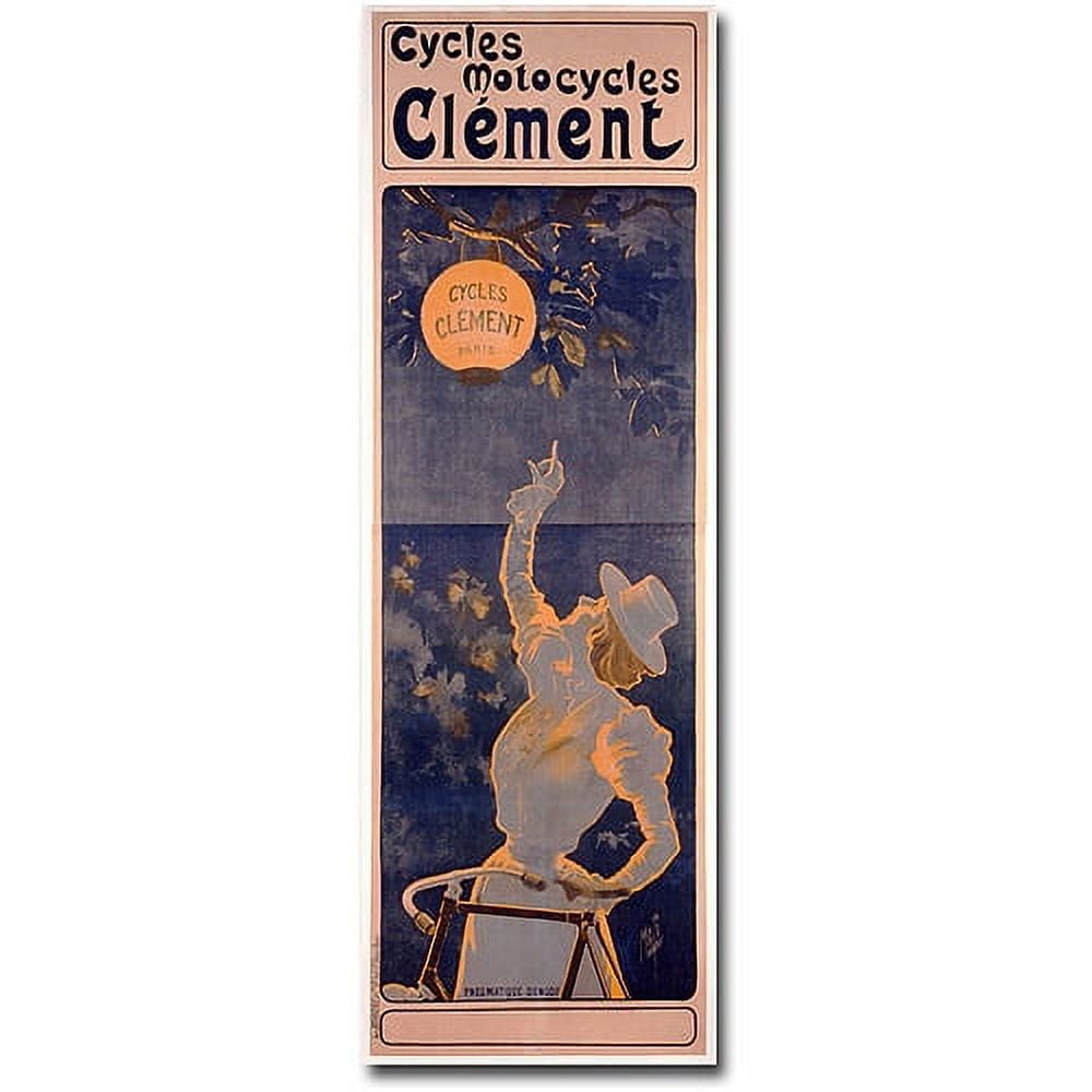 Trademark Art "Cycles Clement, 1895" Canvas Wall Art by Ferdinand Misti