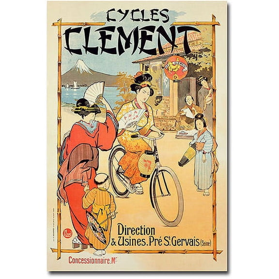 Trademark Fine Art Unknown Cycles Clement Canvas Wall Art - 16x24