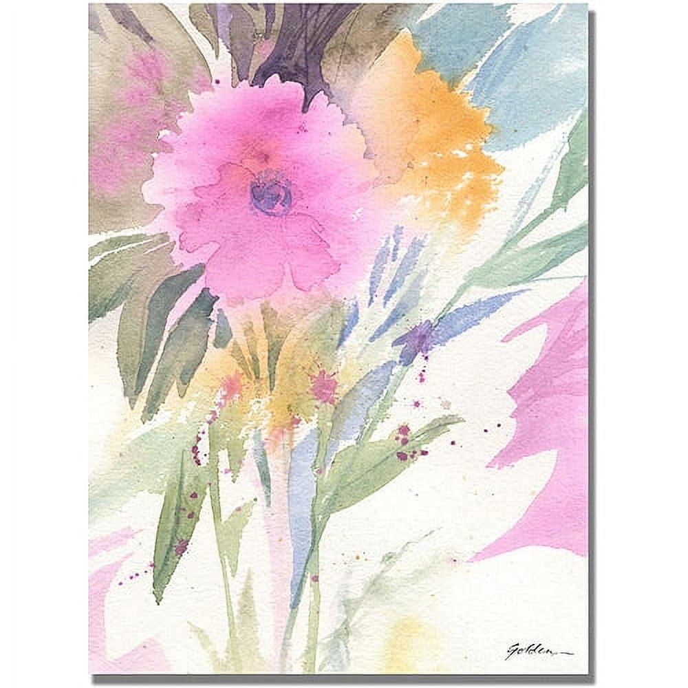 Trademark Art "Deep Pink Haze" Canvas Art by Shelia Golden