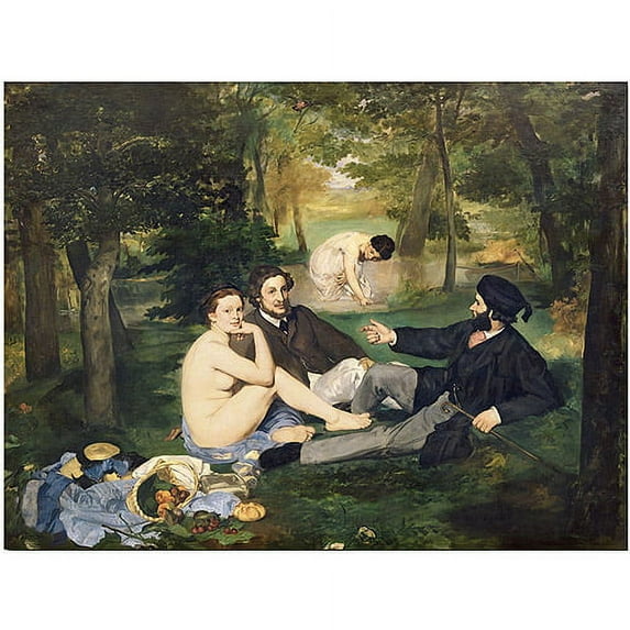 Trademark Art "Dejeuner sur l"Herbe 1863" Canvas Art by Edouard Manet, 24x32