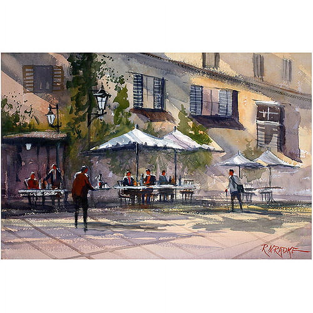 Trademark Art "Dining Alfresco" Canvas Art by Ryan Radke