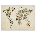 thumbnail image 1 of Trademark Art 'Dinosaur World Map 2' Canvas Art by Michael Tompsett, 1 of 4