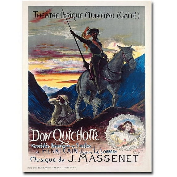Trademark Art "Don Quichotte, 1910" Canvas Wall Art by Georges Rochegrosse