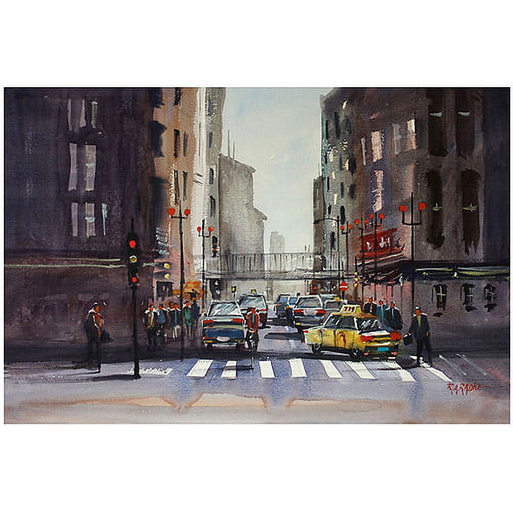 Trademark Art "Downtown Chicago" Canvas Art by Ryan Radke