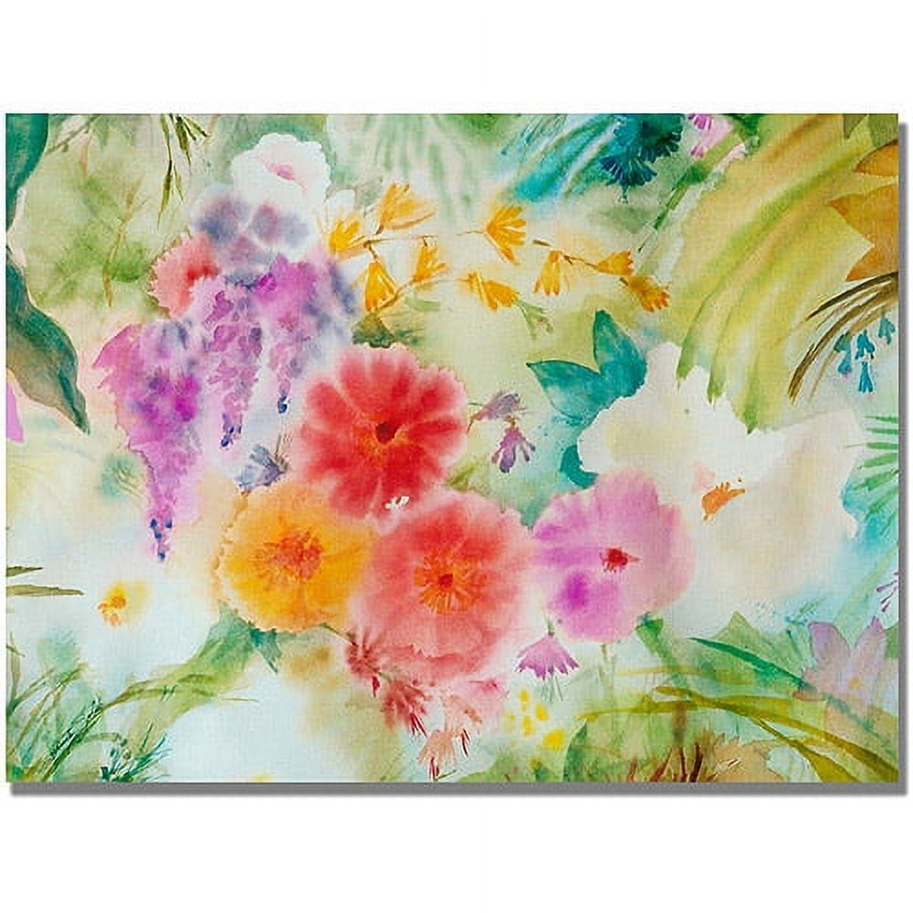 Trademark Art "Dream Flowers" Canvas Wall Art by Shelia Golden