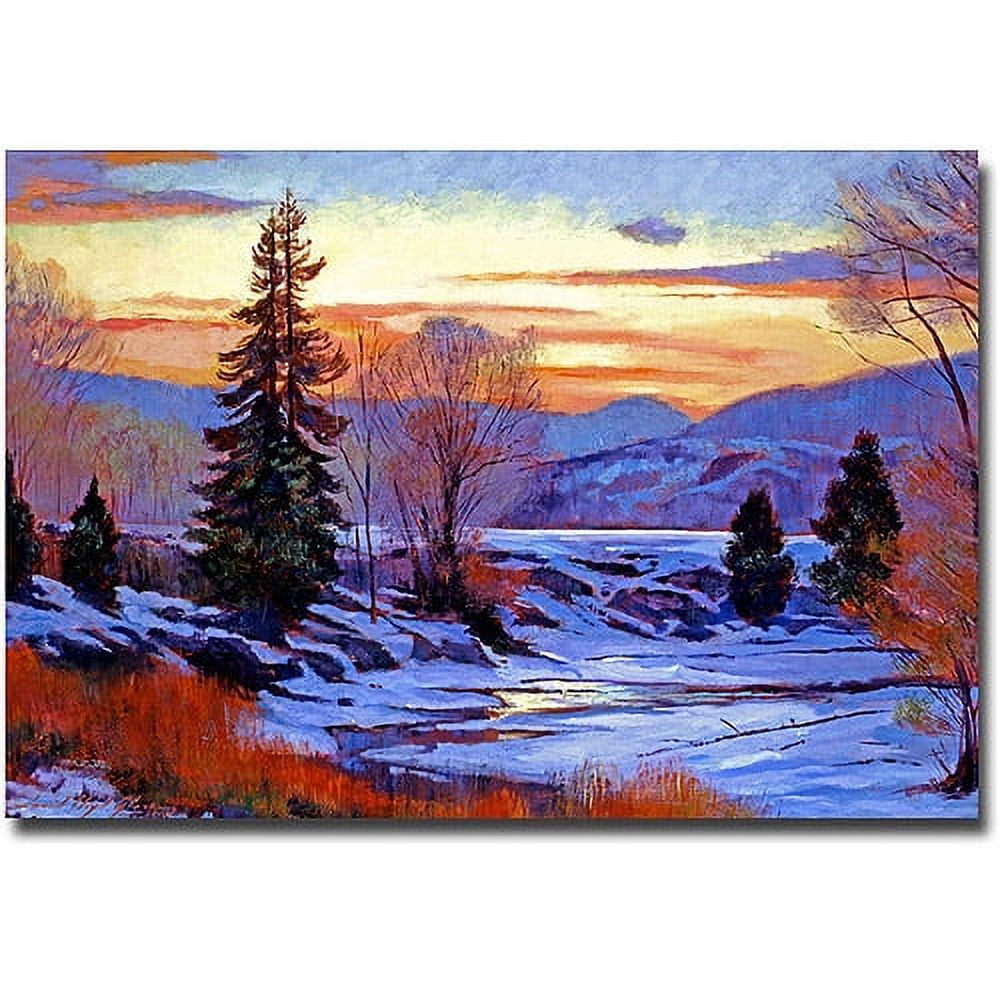 Trademark Art "Early Spring Daybreak" Canvas Wall Art by David Lloyd Glover
