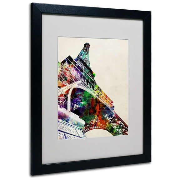 Trademark Art 'Eiffel Tower' Canvas Art by Michael Tompsett