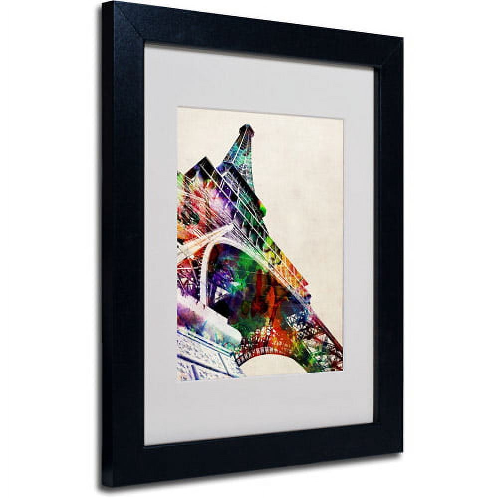 Trademark Art 'Eiffel Tower' Matted Framed Art by Michael Tompsett