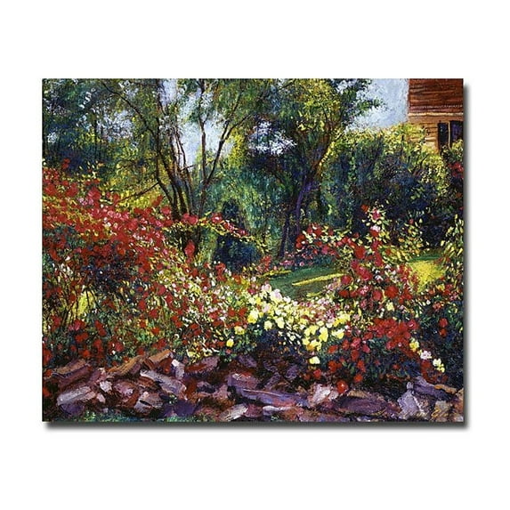 Trademark Art "Evening Roses" Canvas Wall Art by David Lloyd Glover