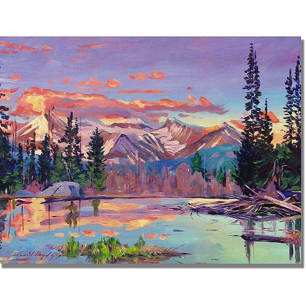 Trademark Art "Evening Serenity II" Canvas Wall Art by David Lloyd Glover