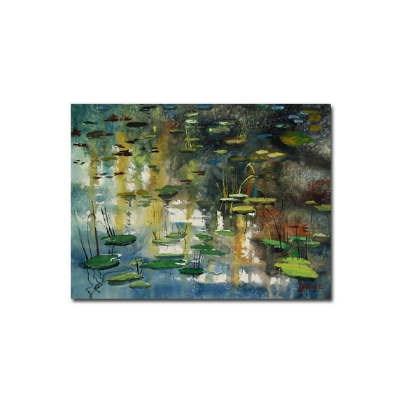 Trademark Art "Faces in the Pond" Canvas Art by Ryan Radke