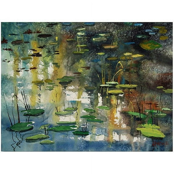 Trademark Art "Faces in the Pond" Canvas Art by Ryan Radke