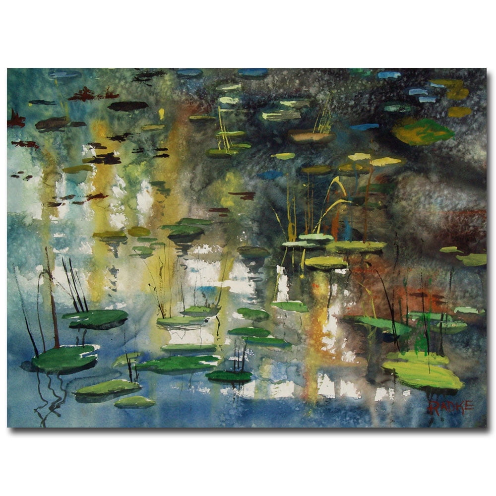 Trademark Art "Faces in the Pond" Canvas Art by Ryan Radke