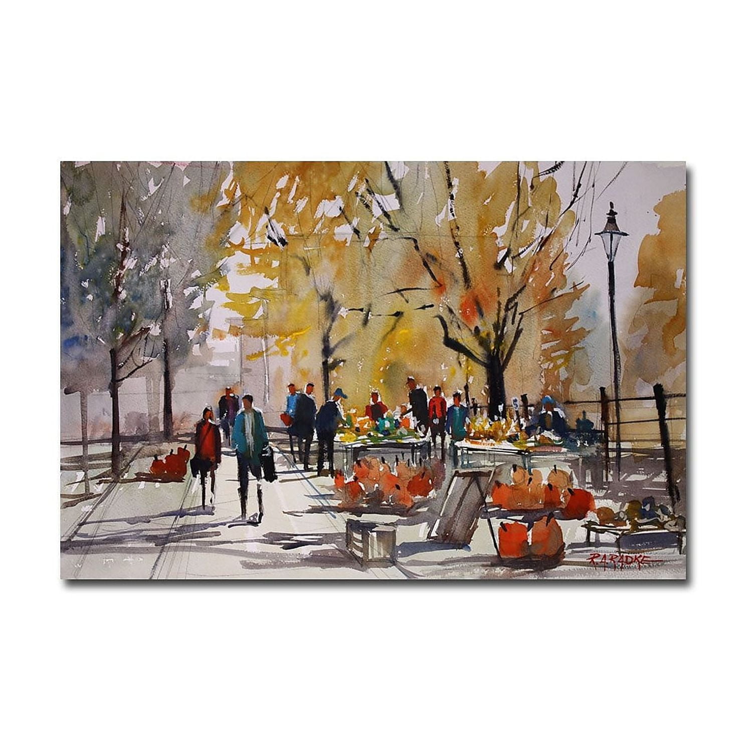 Trademark Art "Farm Market - Menasha" Canvas Art by Ryan Radke
