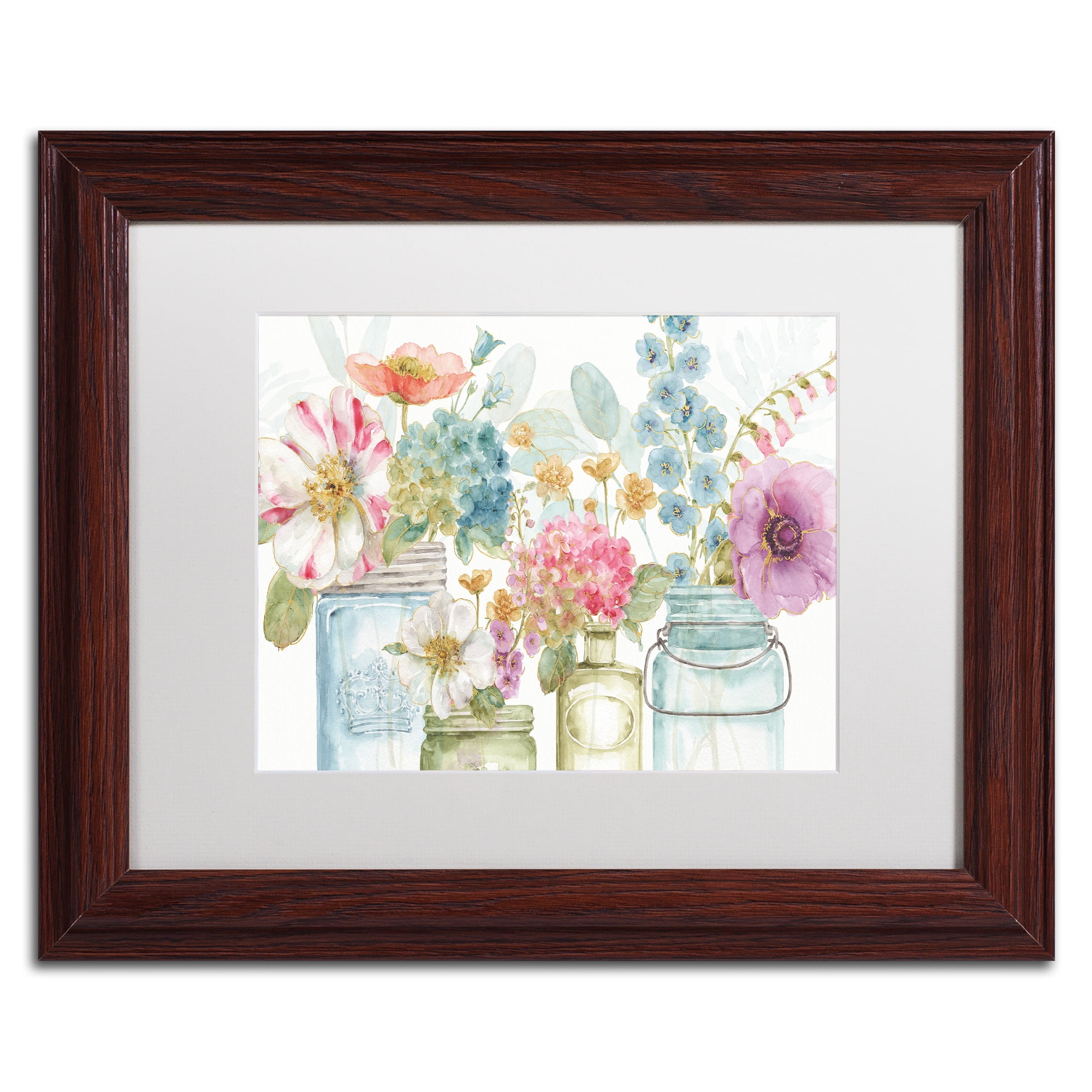 Trademark Art Floral Framed Art Print, by Lisa Audit