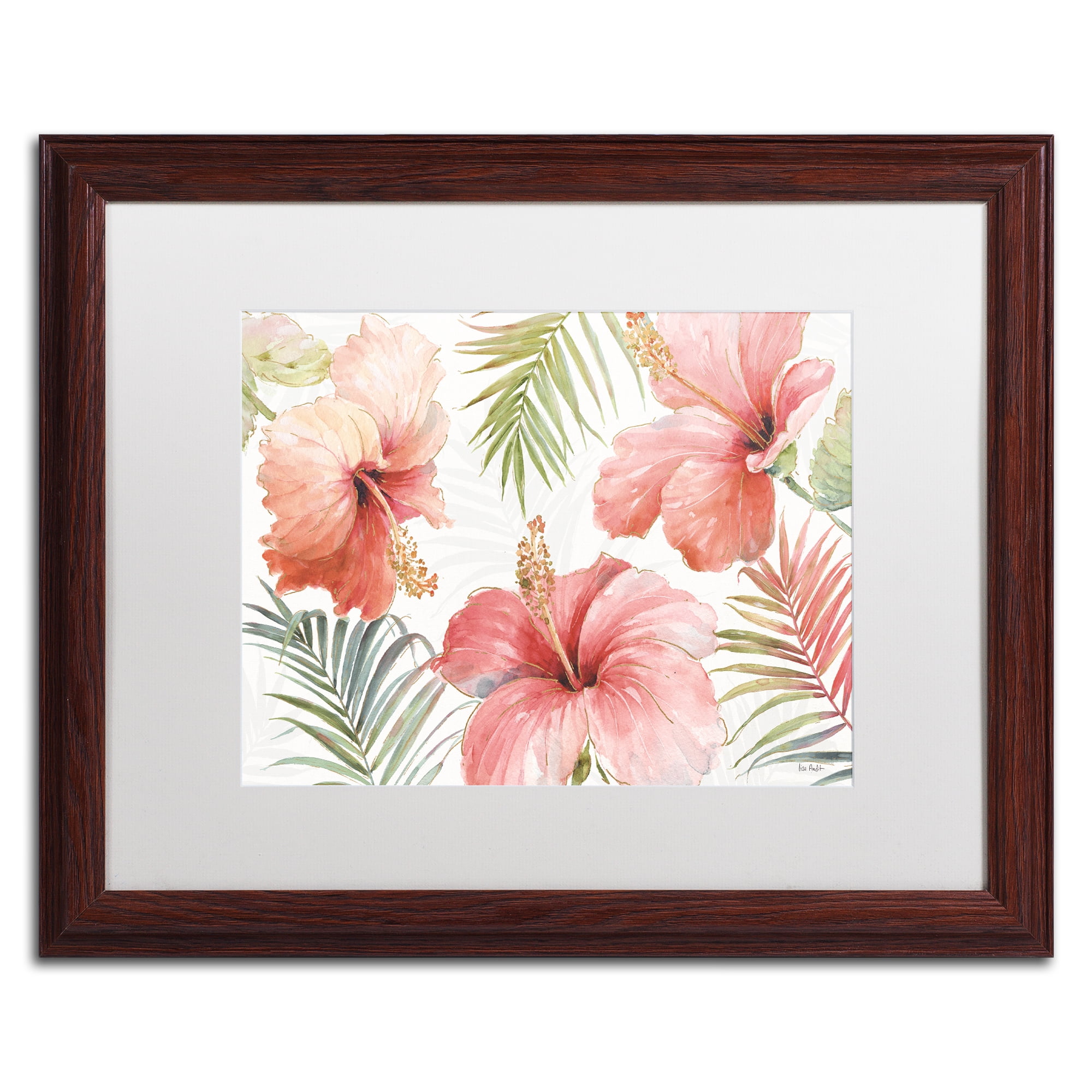 Trademark Art Floral Framed Art Print, by Lisa Audit
