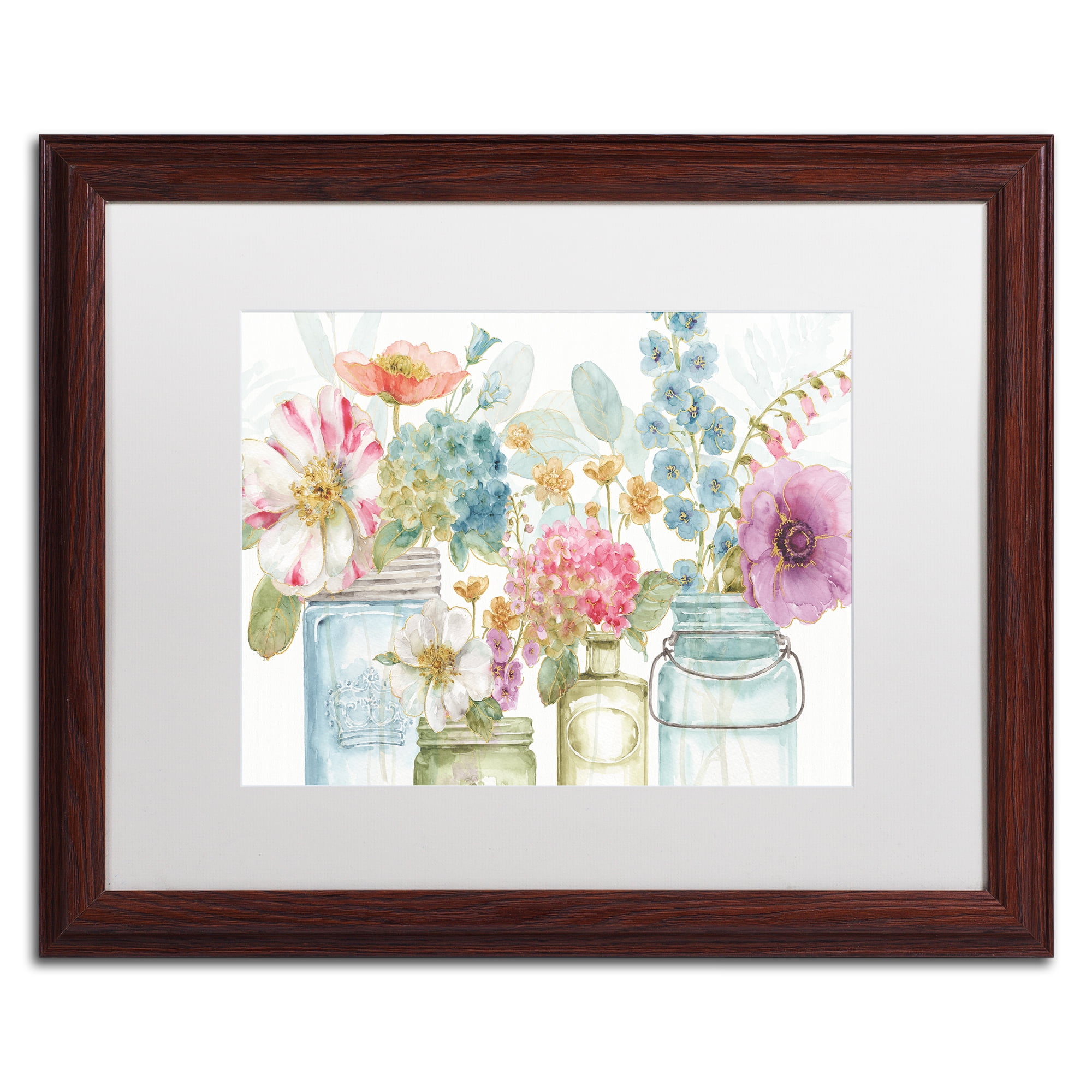 Trademark Art Floral Framed Art Print, by Lisa Audit