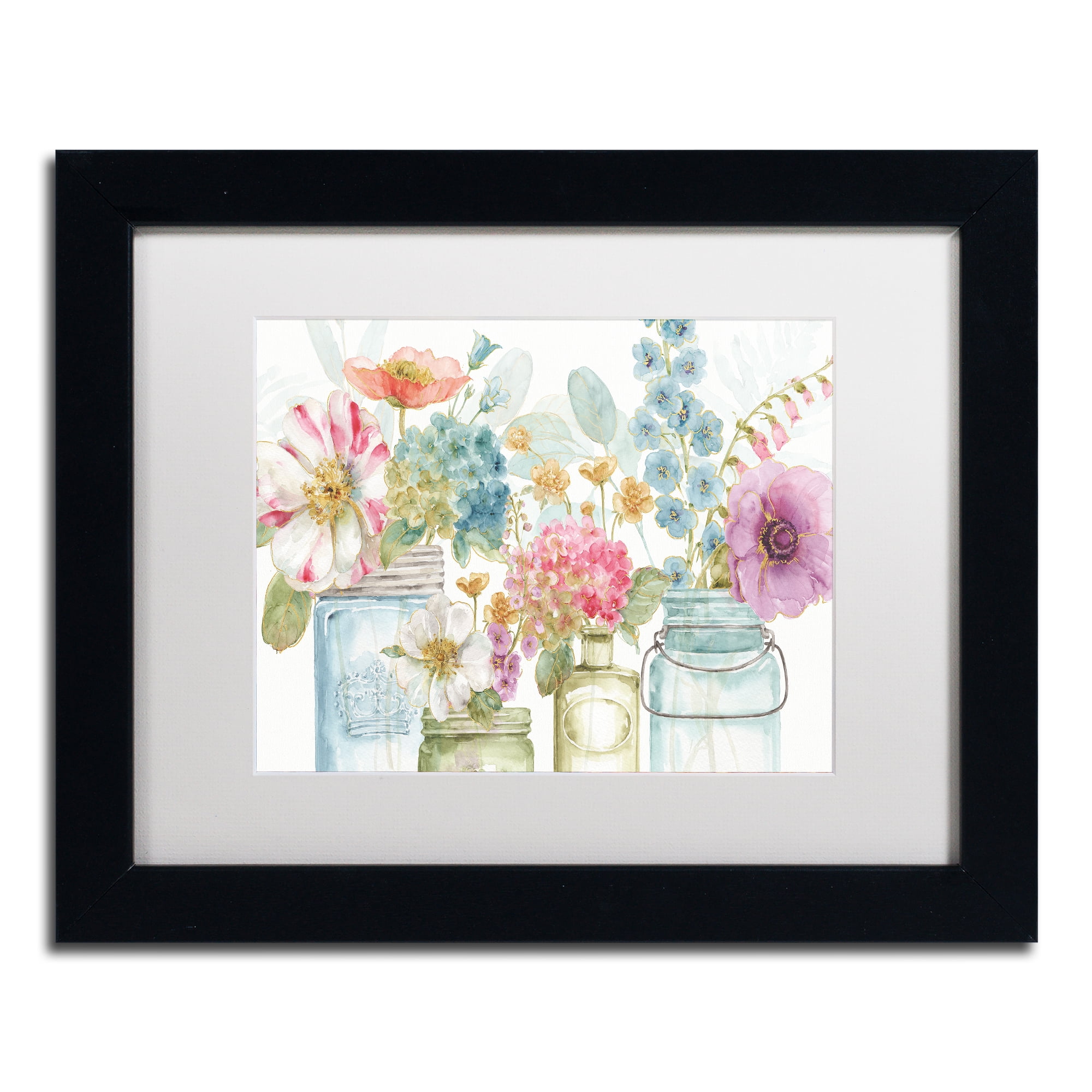 Trademark Art Floral Framed Art Print, by Lisa Audit