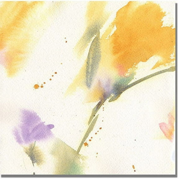 Trademark Art "Flowers Abstract" Canvas Wall Art by Philippe Shelia Golden